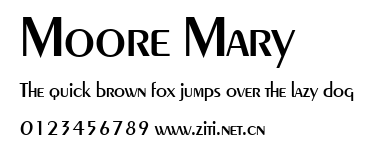 Moore Mary.ttf字體轉換器圖片