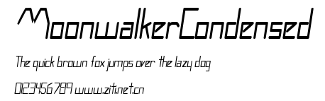MoonwalkerCondensed.ttf字體轉換器圖片
