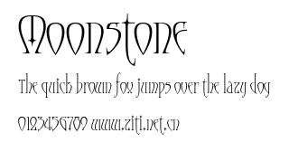 Moonstone.ttf字體轉換器圖片