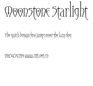 Moonstone Starlight.ttf字體轉換器圖片
