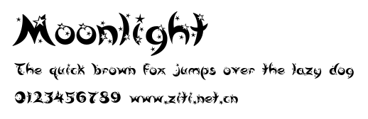 Moonlight.ttf字體轉換器圖片
