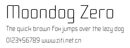 Moondog Zero.ttf字體轉換器圖片