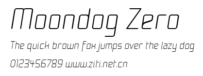 Moondog Zero.ttf字體轉換器圖片