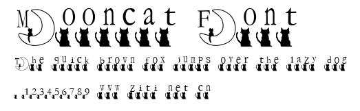 Mooncat Font.ttf字體轉換器圖片