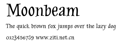 Moonbeam.ttf字體轉換器圖片