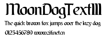 MoonDogText111.ttf字體轉換器圖片