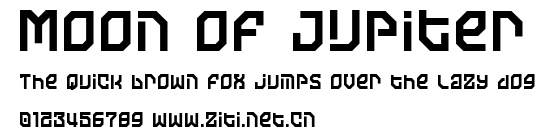 Moon of Jupiter.ttf字體轉換器圖片