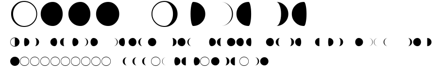 Moon Phases.ttf字體轉換器圖片