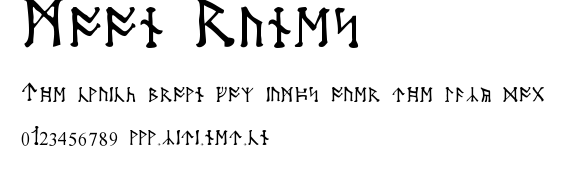Moon Runes.ttf字體轉換器圖片