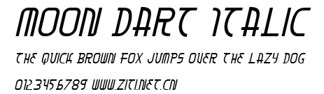 Moon Dart Italic.ttf字體轉換器圖片