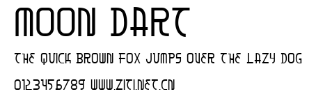 Moon Dart.ttf字體轉換器圖片