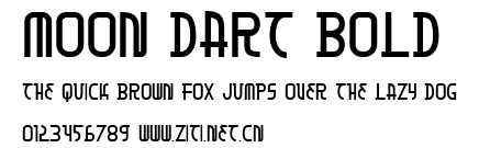 Moon Dart Bold.ttf字體轉換器圖片