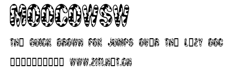 MooCowSW.ttf字體轉換器圖片