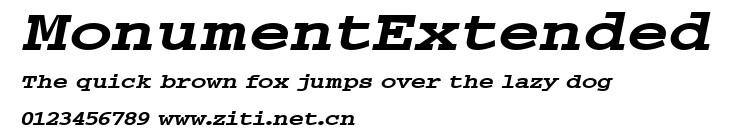 MonumentExtended.ttf字體轉換器圖片