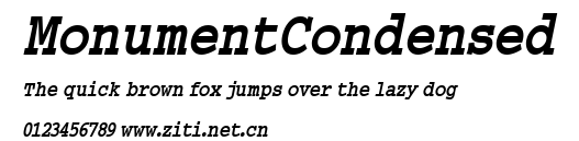 MonumentCondensed.ttf字體轉換器圖片