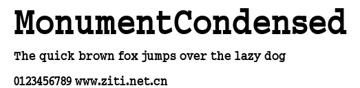 MonumentCondensed.ttf字體轉換器圖片