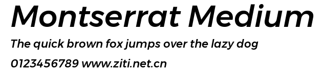 Montserrat Medium.ttf字體轉換器圖片