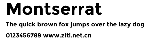 Montserrat.ttf字體轉換器圖片