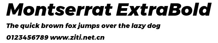 Montserrat ExtraBold.ttf字體轉換器圖片
