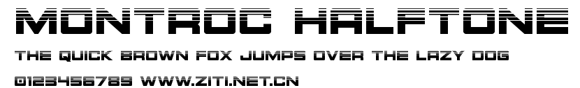 Montroc Halftone.ttf字體轉換器圖片