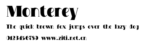 Monterey.ttf字體轉換器圖片