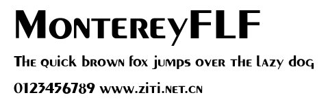 MontereyFLF.ttf字體轉換器圖片