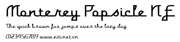 Monterey Popsicle NF.ttf字體轉換器圖片