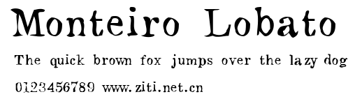 Monteiro Lobato.ttf字體轉換器圖片