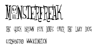 Monsterfreak.ttf字體轉換器圖片