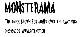 Monsterama.ttf字體轉換器圖片