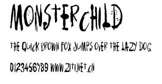 Monsterchild.ttf字體轉換器圖片