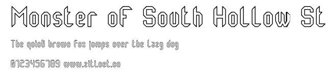 Monster oF South Hollow St.ttf字體轉換器圖片