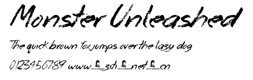 Monster Unleashed.ttf字體轉換器圖片