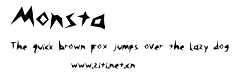 Monsta.ttf字體轉換器圖片