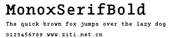 MonoxSerifBold.ttf字體轉換器圖片