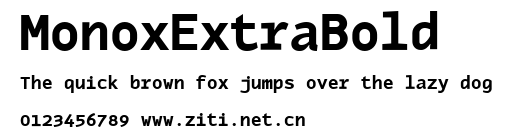 MonoxExtraBold.ttf字體轉換器圖片