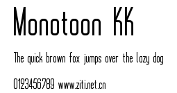 Monotoon KK.ttf字體轉換器圖片