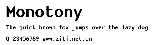Monotony.ttf字體轉換器圖片