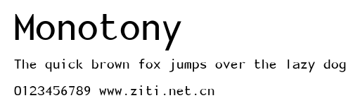 Monotony.ttf字體轉換器圖片