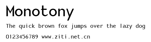 Monotony.ttf字體轉換器圖片