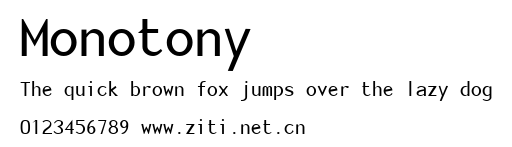 Monotony.ttf字體轉換器圖片