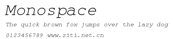 Monospace.ttf字體轉換器圖片