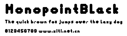 MonopointBlack.ttf字體轉換器圖片