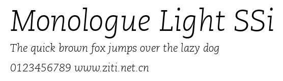 Monologue Light SSi.ttf字體轉換器圖片