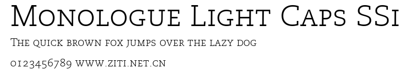 Monologue Light Caps SSi.ttf字體轉換器圖片