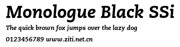 Monologue Black SSi.ttf字體轉換器圖片