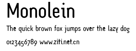 Monolein.ttf字體轉換器圖片