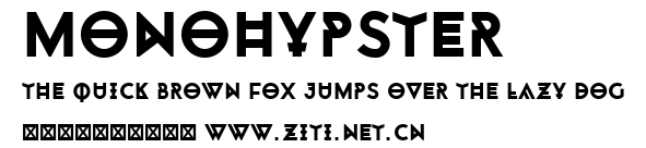 Monohypster.ttf字體轉換器圖片