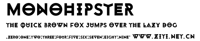 Monohipster.otf字體轉換器圖片
