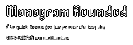 Monogram Rounded.otf字體轉換器圖片